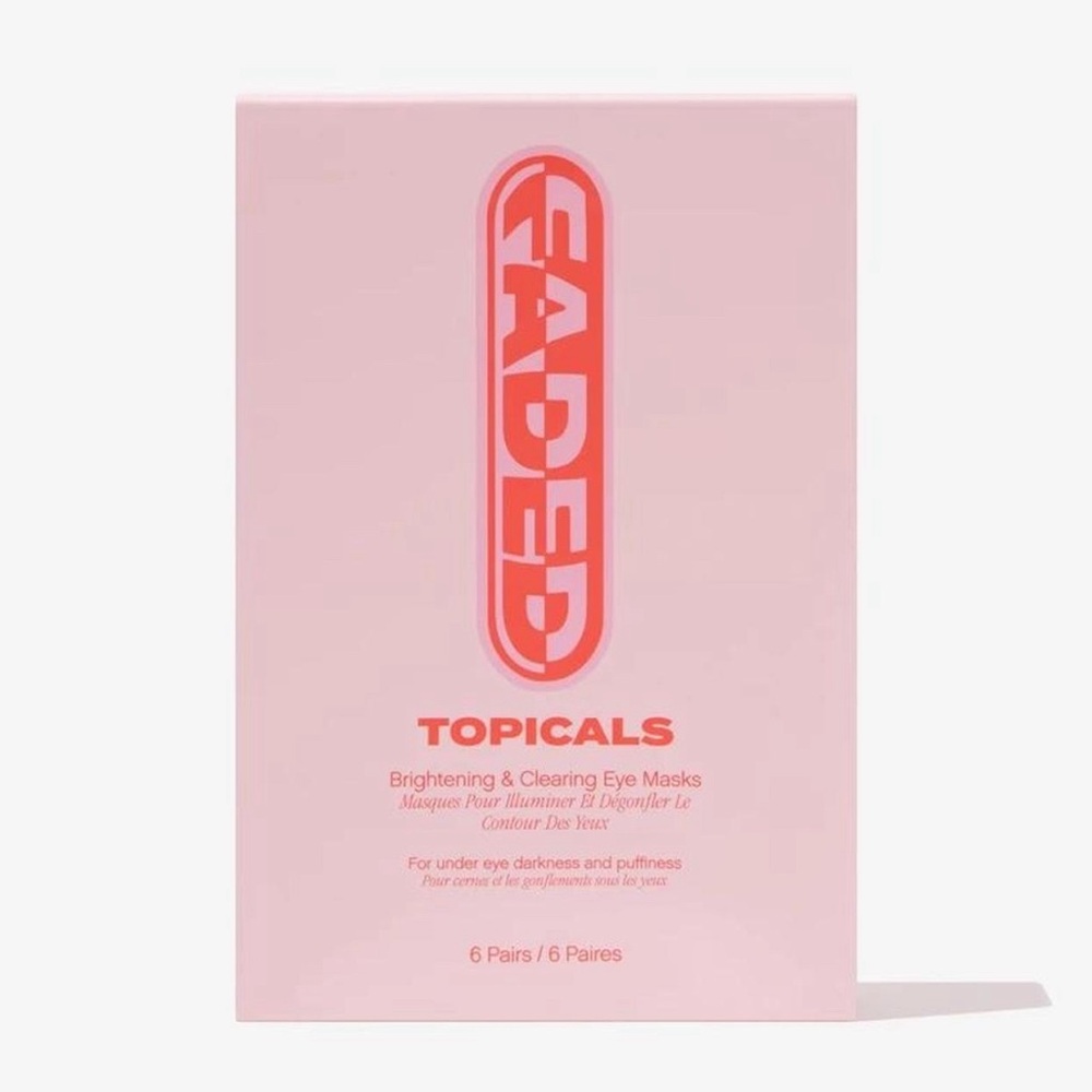 Topicals brightening eye masks